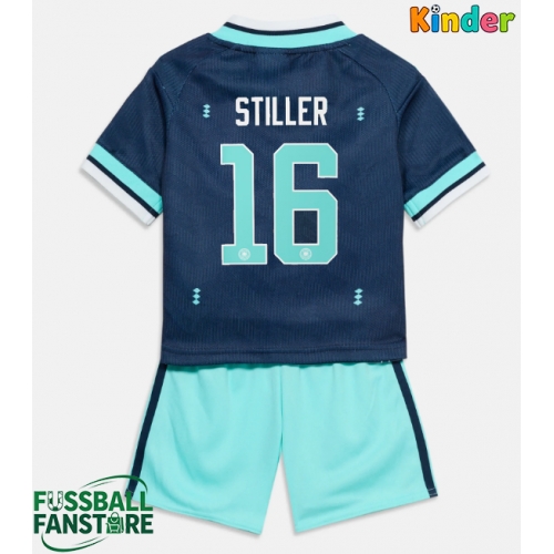 Deutschland Angelo Stiller #16 Replik Auswärtstrikot Kinder WM 2026 Kurzarm (+ Kurze Hosen)